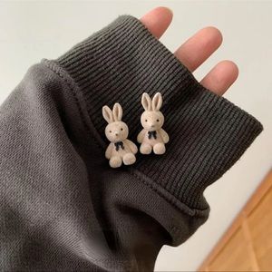 Cute Rabbit Pendant Earrings